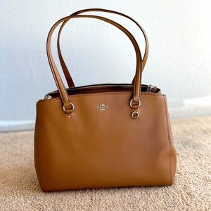Coach Double Zip Top Tote Bag